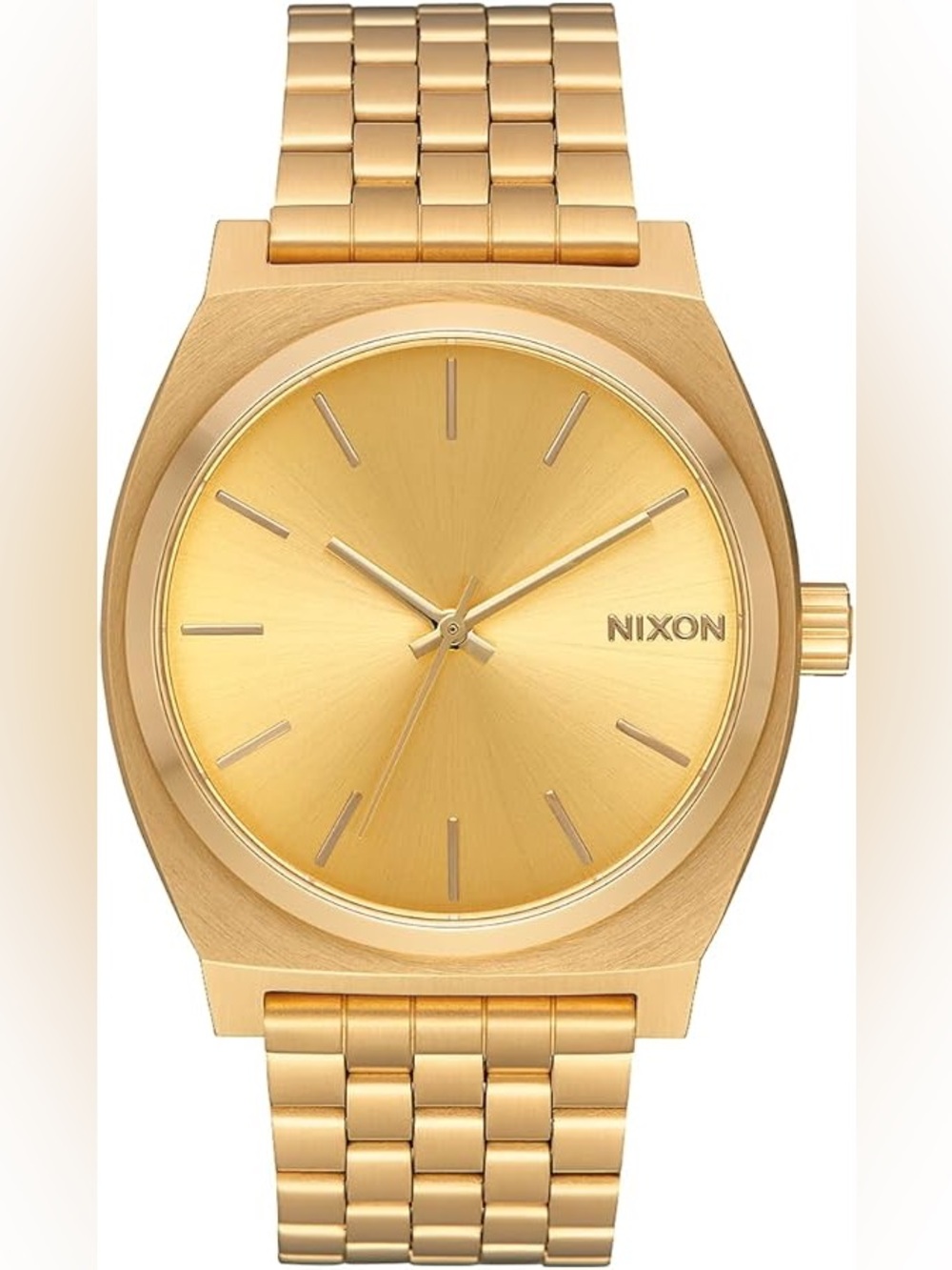 NIXON Watch Time Teller gold tone A045 Water Resistant Men's 37mm mint condition